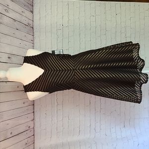 Mossimo dress, black with bronze, NWT